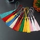 thumbnail image 2 of 10 ~ 80 piezas de borlas para marcapáginas, flecos, pinceles, artesanías suaves hechas a mano, mini borlas con bucles para manualidades de bricolaje, accesorios para hacer joyas, 2 of 5