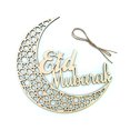 thumbnail image 1 of Musulmán Islam Luna Eid Mubarak Placa De Madera Colgante Decoración Ramadán A, 1 of 5