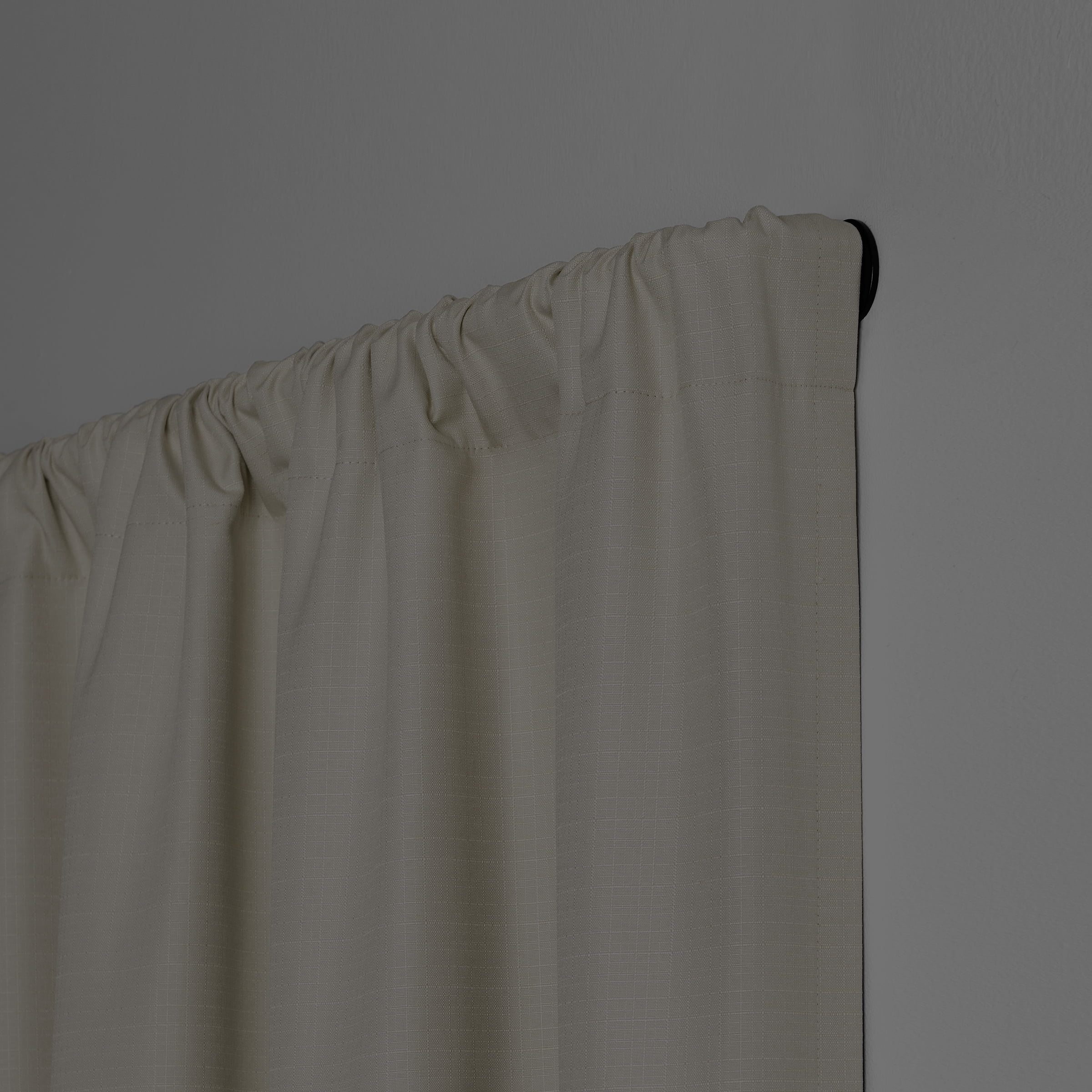 Eclipse Clinton 5/8" Blackout Wrap, Sliding Window Curtain Rod, 28-48", Matte Black