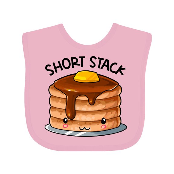 Inktastic Short Stack Cute Pancake Breakfast Boys or Girls Baby Bib