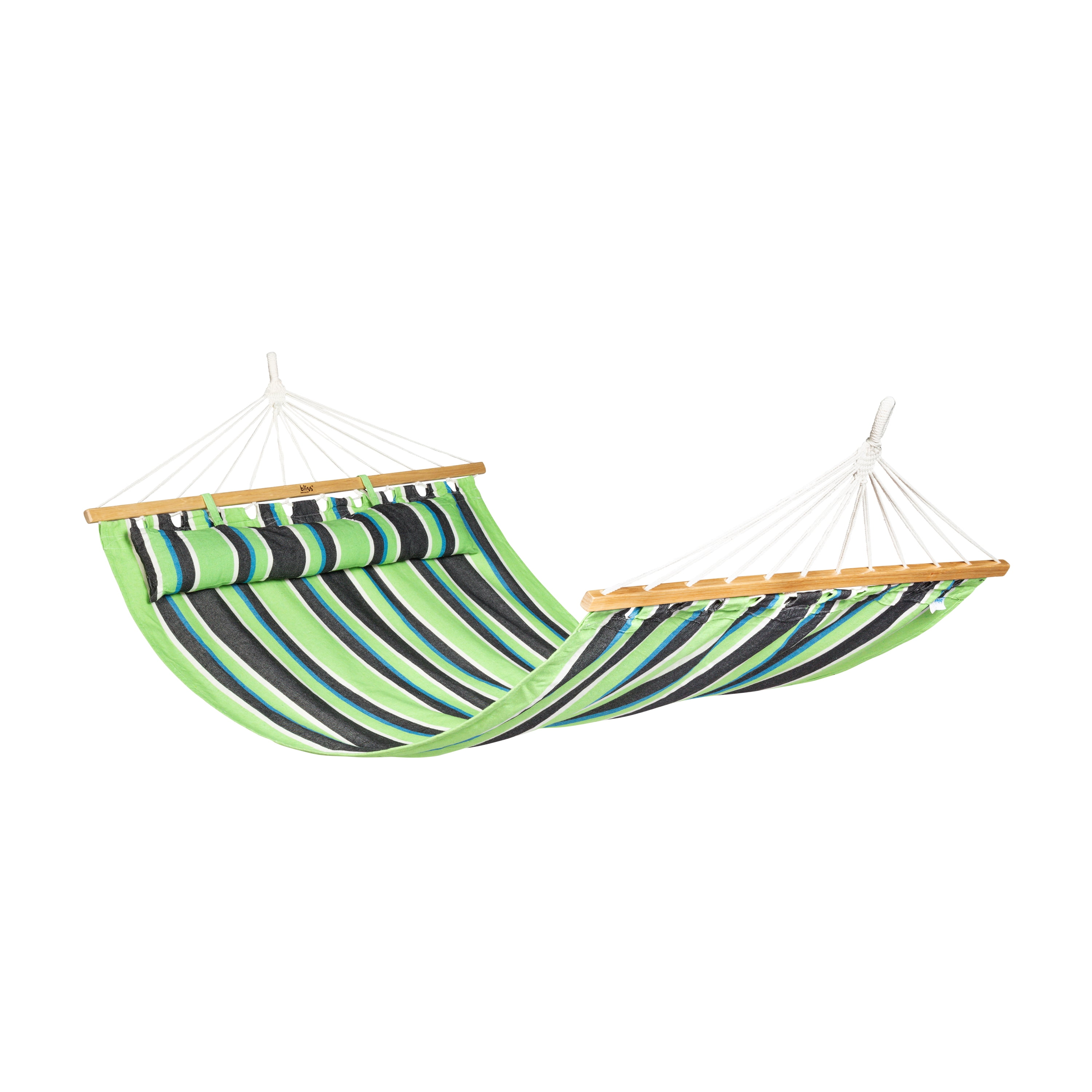 Bliss Hammocks Caribbean Hammock w/ Pillow - Green , Size 80" L x 48" W
