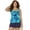 Bright Palms, Navy, variant on Classic Tankini Set With Banded Short
