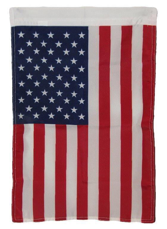 USA AMERICAN AMERICA UNITED STATES GARDEN BANNER/FLAG 12"X18" SLEEVED POLY 