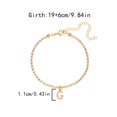thumbnail image 3 of Ovzne Anklet Europe And America 26 Letters Diamond Chain Holiday Wind Beach Ins Anklet On Clearance, 3 of 5