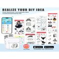 thumbnail image 4 of LNGOOR Mini Pocket Printer Portable Thermal Printer For Pictures/Retro-Style Photos/Lists/Label/Memo/QR Codes  Bluetooth Wireless Smart Printer  Black, 4 of 6