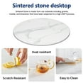 thumbnail image 5 of SSTBLEV Round Sintered Stone Table Top, 39.4", 0.43", White, 5 of 5