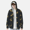 thumbnail image 4 of Kll Christmas Deers Print Men'S Women’s Upf 50+ Sun Protection Outdoor Hoodie Jacket Long Sleeve Fishing Hiking Performance Shirt- Large, 4 of 8