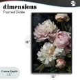 thumbnail image 4 of Stupell Industries Victorian Soft And Moody Peonies Black Framed Giclee Art, 12 x 18, by Petals Prints Design, 4 of 8
