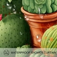 thumbnail image 3 of Cactus Waterproof Printed Shower Curtain Set with Hooks for Bathroom Decoration, 3 of 5