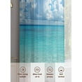 thumbnail image 6 of Ocean Blue Sheer Curtains 54 Inch Length 2 Panels Set for Living Room/Bedroom, Beach Nature Coast Sea Shore Sky Seawater Curtain Sheers Drapes Rod Pocket Curtains Window Treatment Set 52''x54''x2, 6 of 7