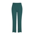 thumbnail image 2 of Gomelly Women Palazzo Pant High Waist Harem Pants Lounge Trousers Ladies Casual Holiday Bottoms Wide Leg Army Green L, 2 of 3