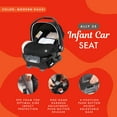 thumbnail image 3 of Baby Trend Infant Car Seat, Ally 35, Modern Khaki, Travel System with Cover, 3 of 15