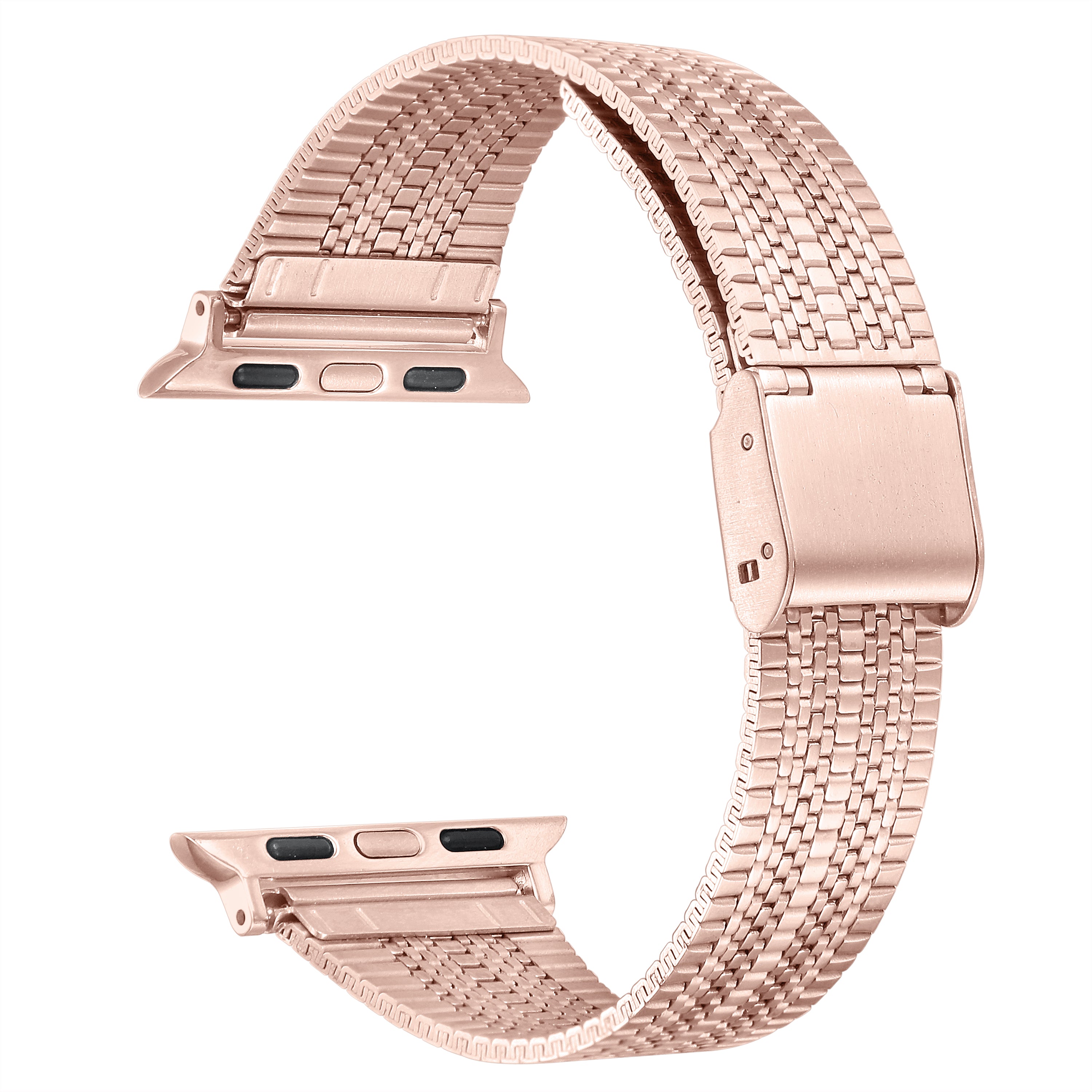 Posh Tech Unisex Eliza Stainless Steel Band for Apple Watch Series 1-8 & SE Sizes 42-49mm-Rose Gold - image 2 of 4