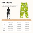 thumbnail image 3 of Kdxio Women's Comfy Stretch Green Apple Print Drawstring Pajama Pants-X-Large, 3 of 5