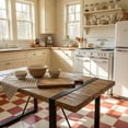 thumbnail image 3 of CasaGlajore 55" Modern Industrial Dining Table with MDF Tabletop and Matte Black Metal Legs, 3 of 6