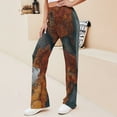 thumbnail image 3 of Marble Texture Summer Outfits Flowy Palazzo Pants for Women 2025 High Waisted Wide Leg Beach Casual Vacation Pants Trousers, 3 of 8