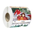 thumbnail image 1 of Clearance!!250PCS/Roll Large Foil Tag Stickers 6 Designs Xmas To And From Christmas Name Tags For Wrapping Holiday Present Self Adhesive Gift Labels, 1 of 8