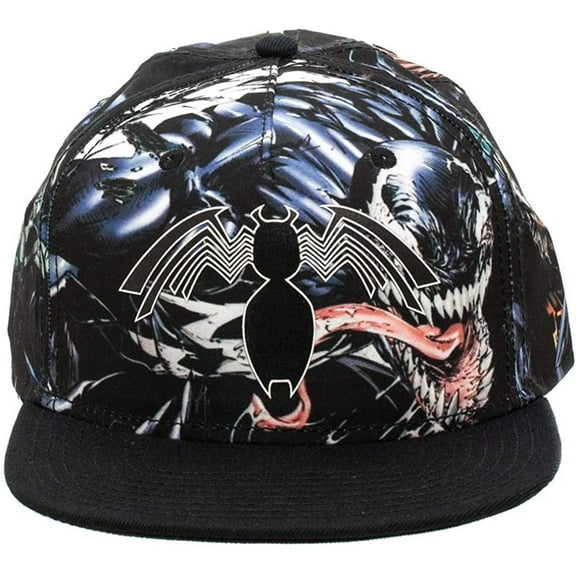 Venom Rubber Logo Sublimated All Over Print Snapback
