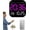 Magenta, variant on Digital Alarm Clock Large Display, Smart LED Clock with Remote & Hidden Stand, Multifunctional Desk Clock with Date Day Temperature, Dimmable Brightness for Bedroom Office Home