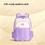 Lvelia School Bag Backpacks for Girls,Lightweight School Backpack for Kids Teens,Waterproof Student Shoulder Bookbag for Elementary Middle School,Purple