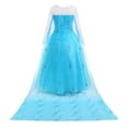 thumbnail image 3 of Vestido de Elsa de Disney para niñas, disfraz de Reina de las Nieves, vestido de Elsa y Anna, disfraz de niña para fiesta de cumpleaños, disfraz de Frozen para carnaval infantil, 3 of 5