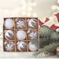 thumbnail image 6 of Christmas Decor, Hwkond Christmas Ball Assorted Pendants Shatterproof Tree Ornaments Decorations In A Reusable Hand-Help Gift Box Ideal For Xmas,Party Up to 75% Off, 6 of 8