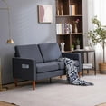 thumbnail image 5 of Ktaxon 3 Piece Sofa Set with Sofa, Loveseat, and Accent Chair For 6 Person, Modern Fabric Couch Furniture for Small Apartment Living Room Bedroom Dark Grey, 5 of 11