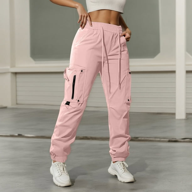 WILLBEST Pantalones Casuales para Mujer, Cómodos, Holgados, Tipo Jogger Cargo, Ropa Urbana Versátil, Ideales para Uso Diario y Entrenamientos. Grande