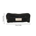 thumbnail image 6 of Pencil Pouch, Cute Bow Design Black Pen Case Makeup Brush Bag Organizer, Multifunctional Zipper Pouch Stationery Storage Bag Holder, Pencil Case for Little Ones Teenagers Home Office Daily Use, 6 of 7