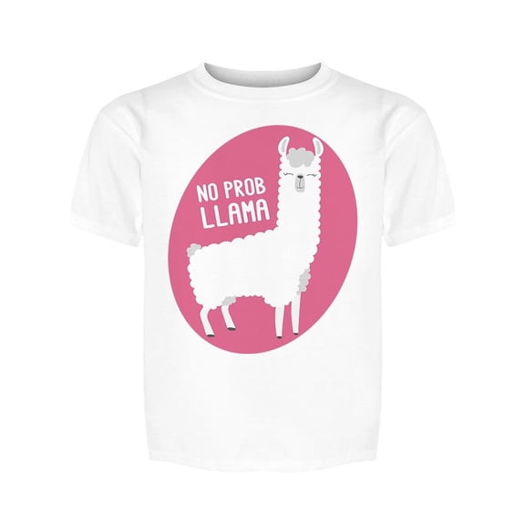 Smiley No Prob Llama Tee Girl's -Image by Shutterstock