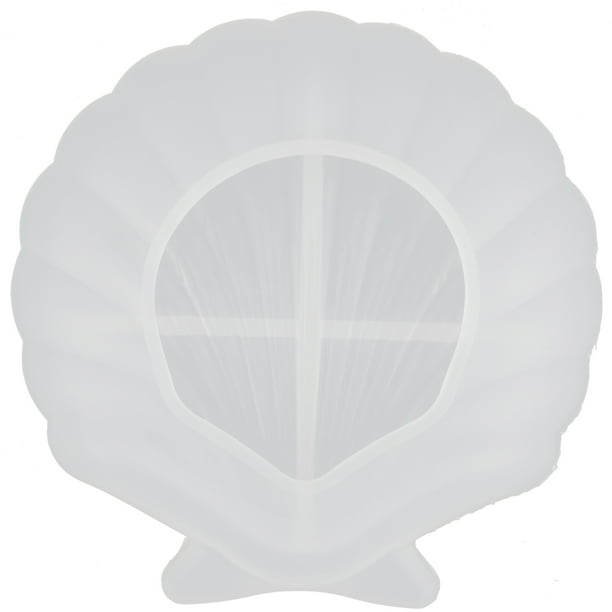 Molde de bandeja de silicona, molde de bandeja de concha, molde de fundición de epoxi, molde de bricolaje multifunción, molde de bandeja de concha de silicona