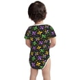 thumbnail image 3 of Yiaed Mardi Gras Carnival4 Print Infant Climbing Short Sleeve Onesie One-Piece Baby Bodysuit Clothes 0-12 Months -9M, 3 of 6