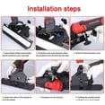 thumbnail image 4 of Graflsoa Portable Aluminum Alloy Tile Chamfering Tool for 115/125 Angle Grinders - 45° Bevel Cutter with Anti-Slip Base & Red Knob, Multi-Functional Edge Trimming Frame, Dust-Free Operation, 4 of 6