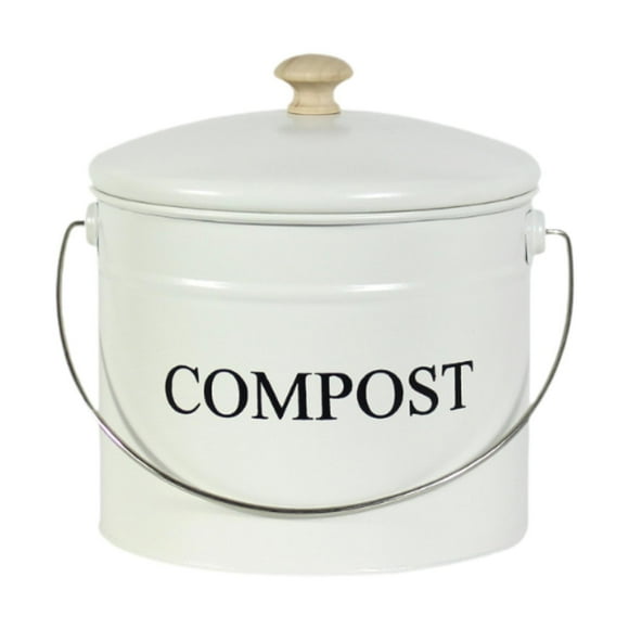jinwen Compost Bin Filter Indoor Container for Waste Recycling Countertop Composter white