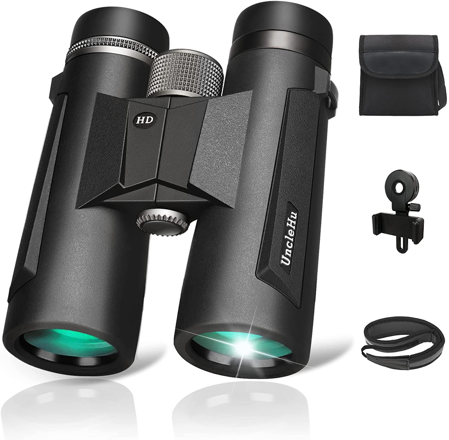 Outdoor Binoculars 10x42mm Roof Prism Waterproof Fogproof Compact Field Glasses 