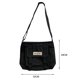 thumbnail image 3 of Bolso Bandolera Bolsa de mensajero de nailon japonés, bolsa de hombro impermeable grande pura (negro) Likrtyny Para Estrenar, 3 of 4