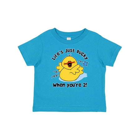 

Inktastic Life s Ducky 2nd Birthday Gift Baby Boy or Baby Girl T-Shirt