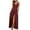 Wine-A, variant on Ecqkame Women's Summer Slip Long Dress Casual Sleeveless Sexy V Neck Spaghetti Straps Loose Dress Solid Color Cami Beach Dresses with Pocket Beige L