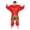 Red, variant on Inflatable Muscle Man Costume For Adults - Funny Strongman Party Outfit (Blue/Red),Height 4'11"-6'3",Red