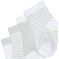 thumbnail image 2 of Luvable Friends Baby Unisex Socks Set, Light Gray White, 12-24 Months, 2 of 3