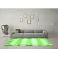 thumbnail image 3 of Ahgly Company Machine Washable Indoor Rectangle Solid Green Modern Area Rugs, 5' x 7', 3 of 4