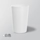 thumbnail image 1 of Xiao Hua Vaso para enjuague bucal, vaso transparente para dientes, vaso esmerilado para pareja, vaso de plástico para cepillos de dientes (2 unidades), blanco, 1 of 5