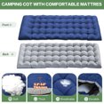 thumbnail image 3 of MOPHOTO Portable Adult Camping Cot, Double Layer 1200D Folding Bed, Heavy Duty Sleeping Cots, Quick Folding, Perfect for Camp, Beach, Patio (Pad&Carrying Bag), 3 of 10