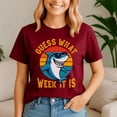 thumbnail image 5 of Guess What Week It Is Shark Lover, Funny Shark Week Shirt, Shark Lover Summer, Beach Vacation TShirt, Ocean Animal, 5 of 5