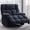 Blue-Fabric, variant on Oversized Power Zero Gravity Recliner Chair Extra Large Electric Reclining Chairs with USB Port 24" Seat Width, Gray