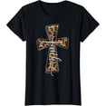 thumbnail image 1 of Camiseta de Mujer Cristiana con Estampado de Leopardo y Cruz - Diseño Divertido y Atrevido, 1 of 7