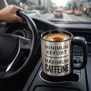 Self -Stirring Automatic Coffee Mug 11oz Capacity, Self Stirring Mug with Temperature Control & Push button operates, stainless steel coffee cup with 2 “AAA” Batteries (Not Included) Heating Mug