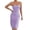 Purple, variant on Lovzfmll Strapless Summer Slim Backless Bodycon Mid-Length Dress for Women Crew Neck Wrap Style Low Back Relaxed Fit Light Blue, M