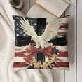 thumbnail image 3 of YINGXI Throw Pillow Cover, America Flag Decor Cushion Case for Sofa Couch 18x18in, 3 of 5