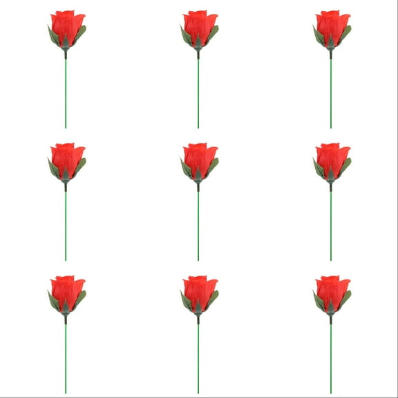 Magic Rose Transformation Set - 10PCS Fire to Flower Trick Props with Wax Block - Professional Mentalism Illusion Tools for Street Performers, Party Shows & Romantic Proposals